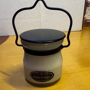 5 oz Milk house candle Berries & Cream Scented Candle with Black Lid